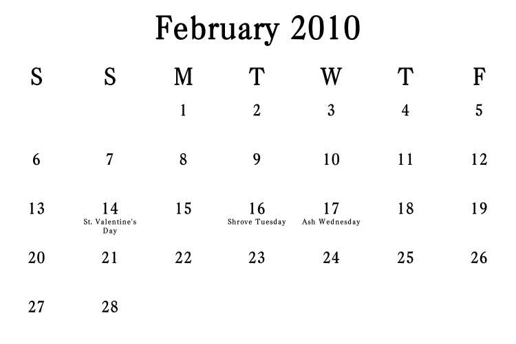Calendar